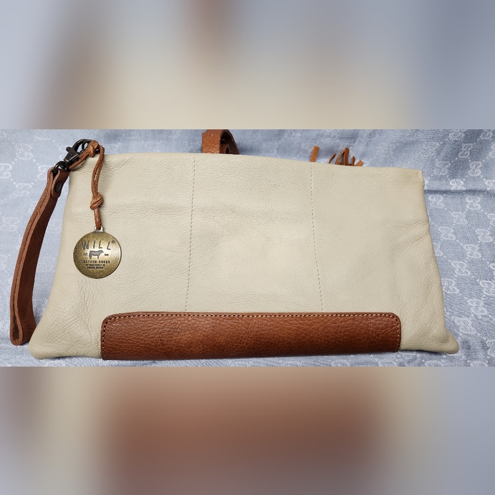 Leather cross body bag, wristlet WILL LEATHER GOODS
